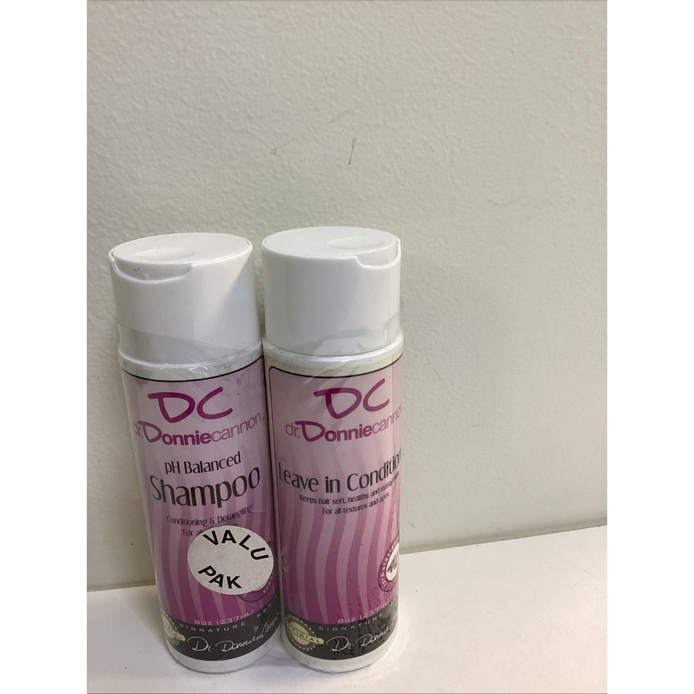 DC PH Balanced Shampoo and Leave In Conditioner 8 oz Discontinued Donnie Cannon